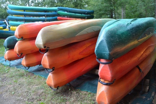  Our canoes available 