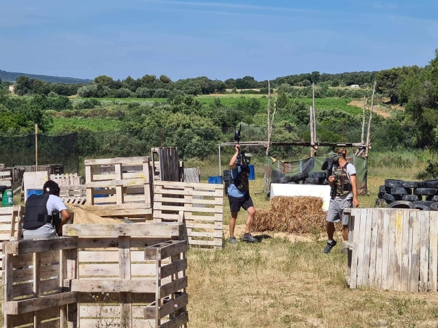 Terrain paintball extérieur