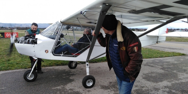  Preparation for the ULM flight to Chabeuil 