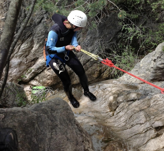 Apprentissage des descentes en rappel