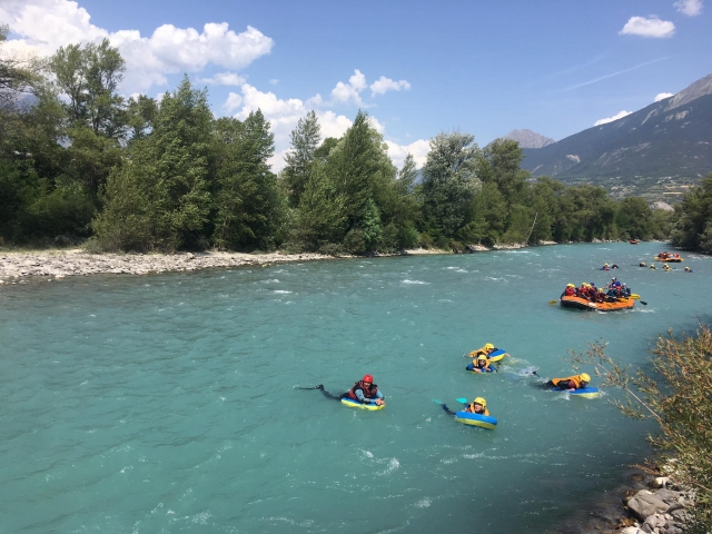 Incontro con i gommoni Hydrospeed 