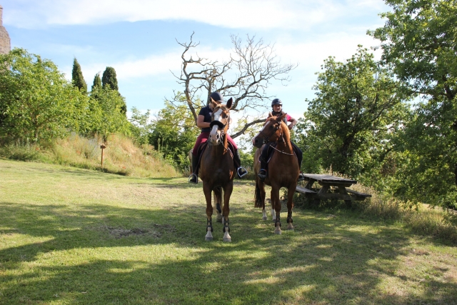  On the way for 2 hours of horseback riding 