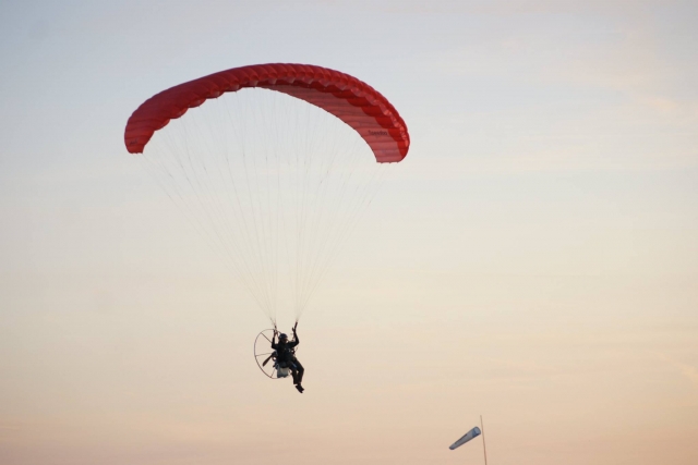  Flight at sunset 