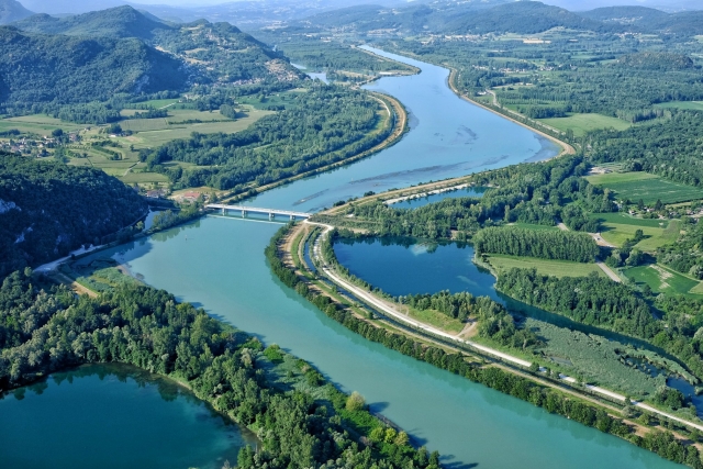  River seen from the sky 