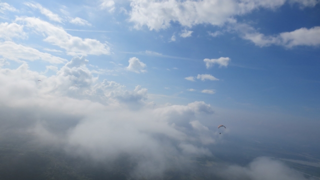  Paramotors between the clouds 