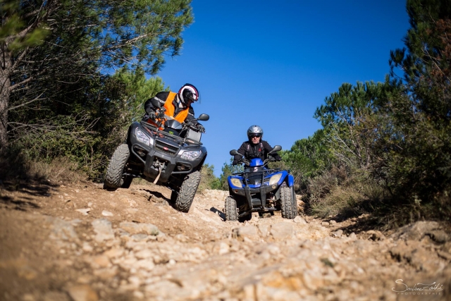 Passage tout terrain en quad