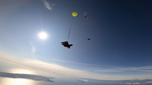 Ouverture du parachute 