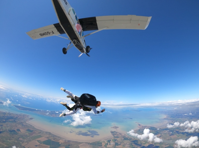 Saut dans les airs