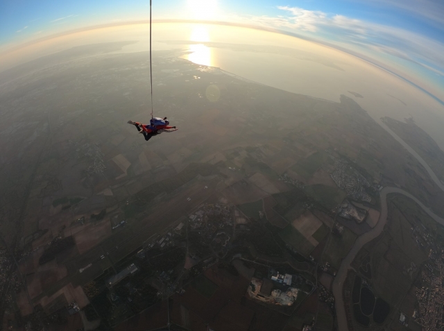 Parachute biplace