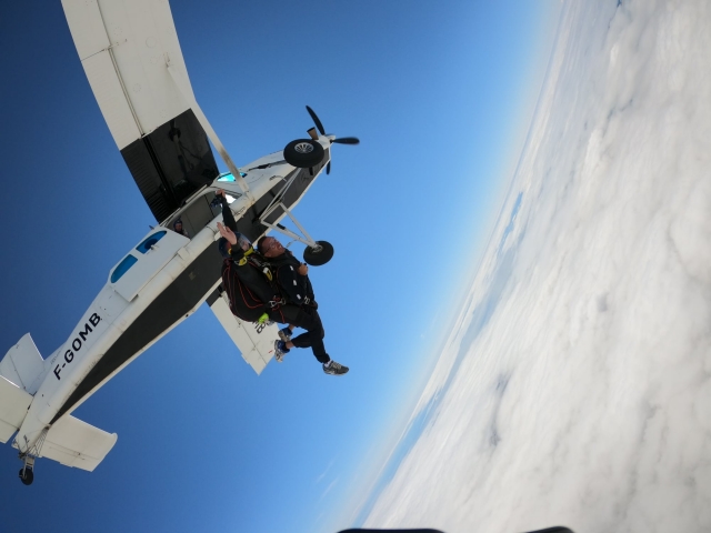 Plongeon dans les airs