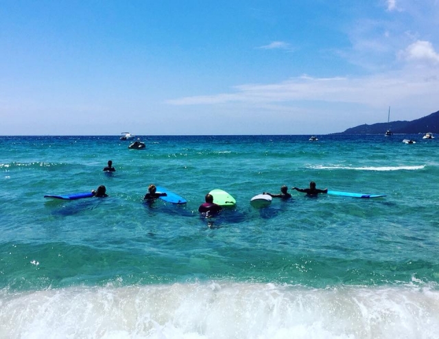  Surfing in the Gulf of Propriano 
