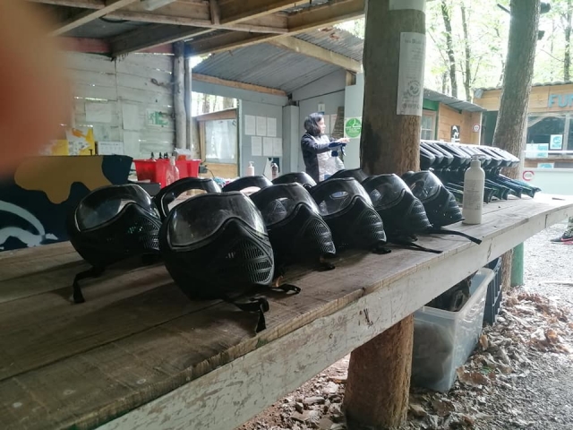  Maschera protettiva da paintball 