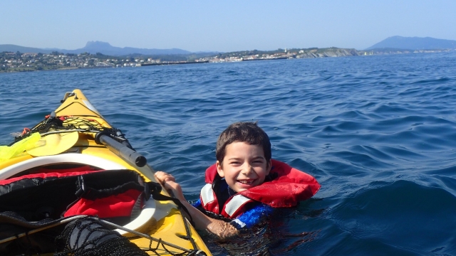  Swimming at the end of the activity 