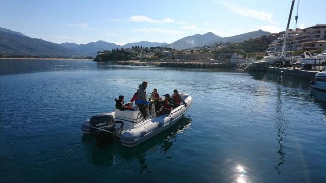 Départ depuis la base nautique