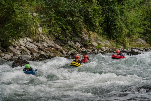 parcours sportif de hydrospeed dans l'Isère
