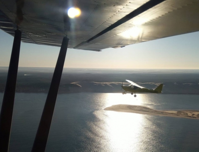  Flug über die Bucht von Arcachon 