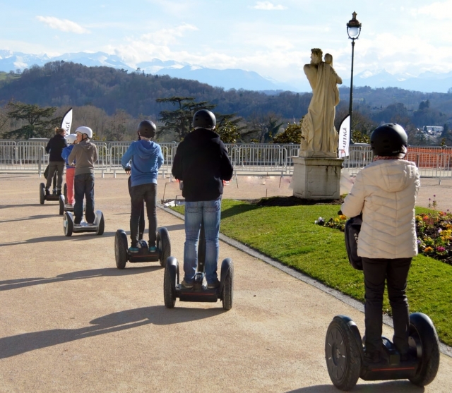 Segway ride in a park 