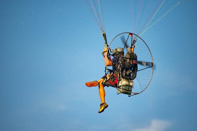  voo em paramotor perto de Paris 