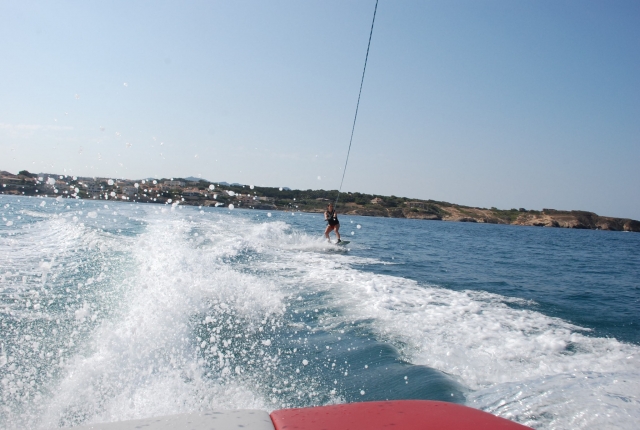 Vagues en ski nautique