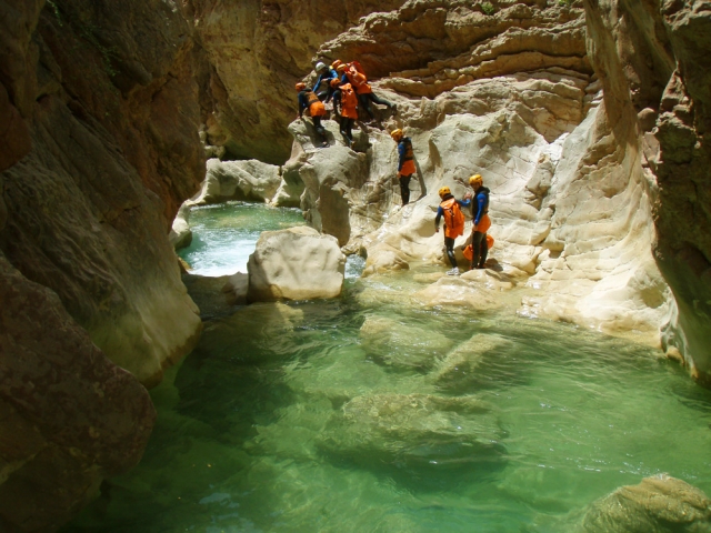  Passaggio attraverso le gole 