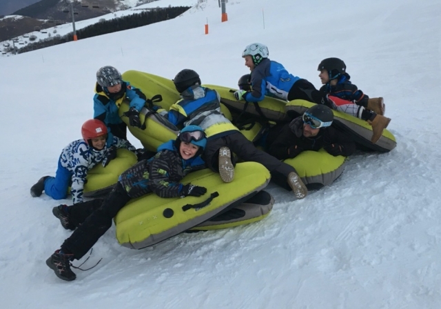 Sledding outing with friends 