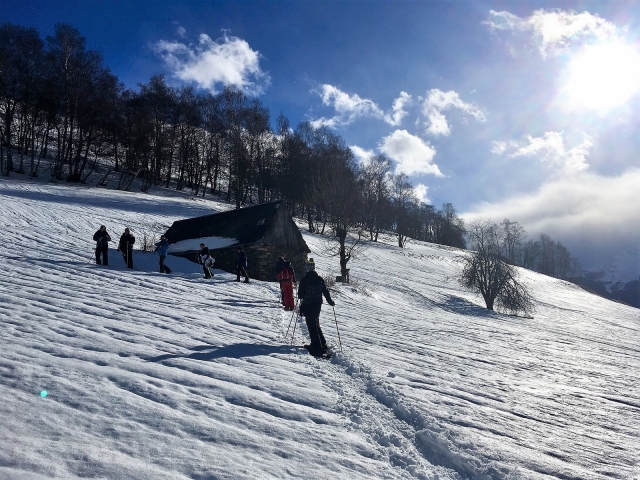  Senderismo con raquetas de nieve