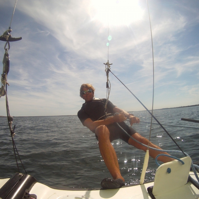  Balancing on a catamaran 