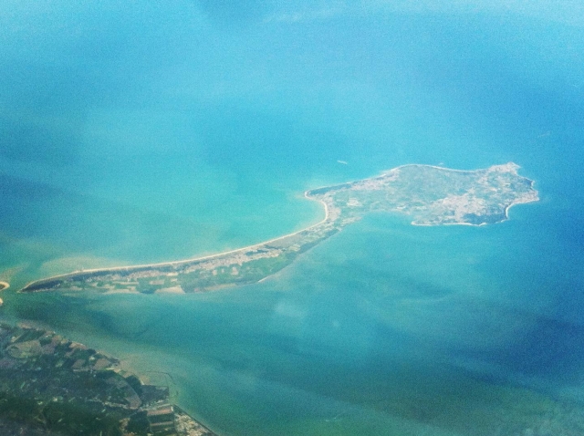 Flight over the island of Noirmoutier 