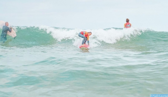 Séance de surf vers Bayonne