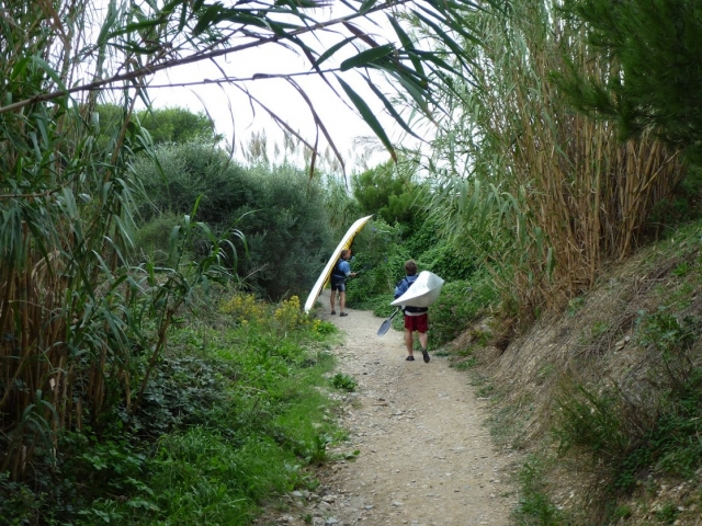 Transport of kayaks 