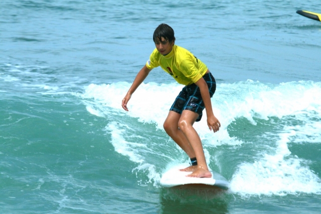 Surfer vers Bayonne 