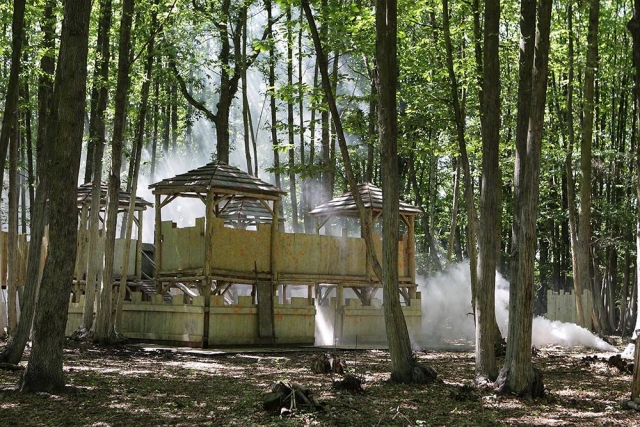  Terreno allestito nella foresta 