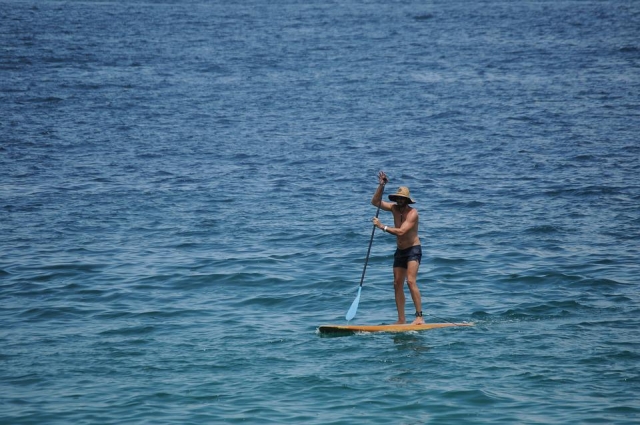 Navigation tranquille en paddle
