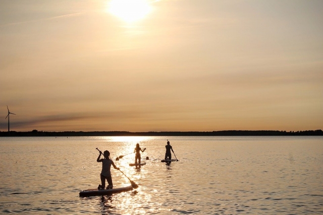 Stand up paddle en soirée