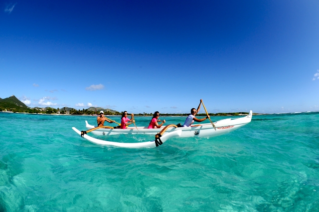  Canoa hawaiana a Bayonne 