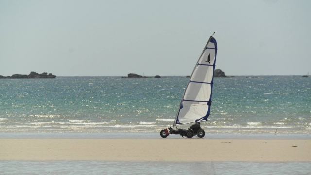 Char à voile à Quiberon 