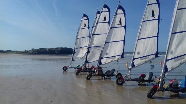 Char à voile en Bretagne 