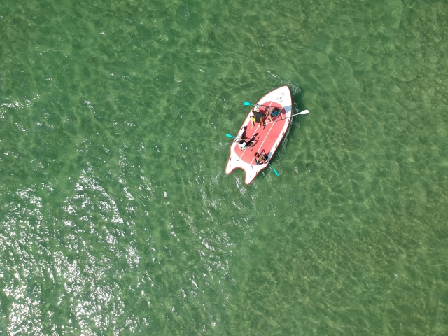  Paddle gigante visto do céu 