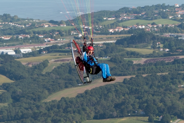 Vol em paramotor 