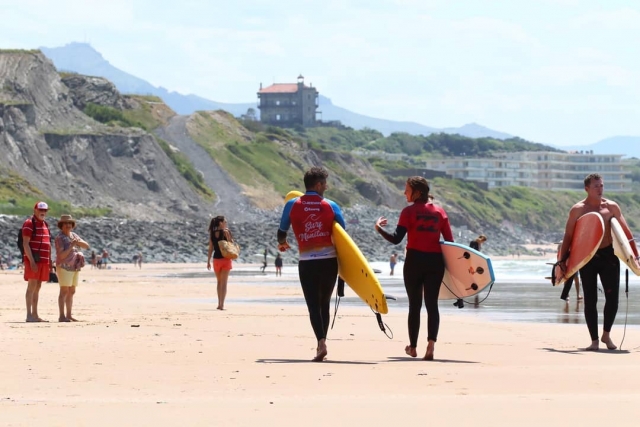 Surfen in Biarritz 