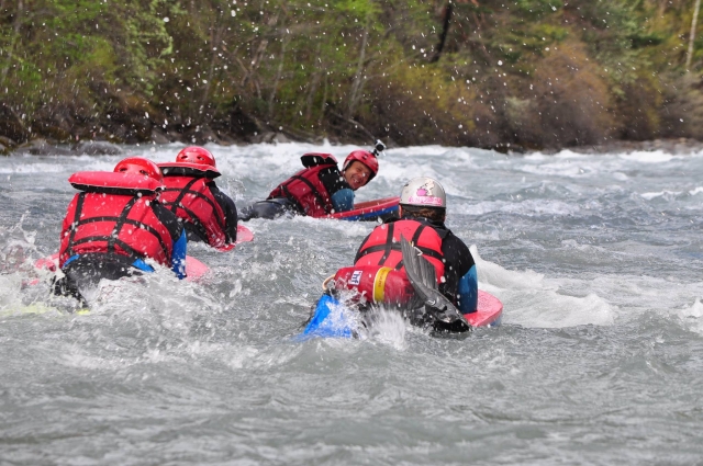 Randonnée hydrospeed entre amis