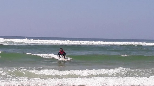 Surf sur les vagues