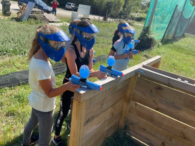 L'équipe des filles bleu 