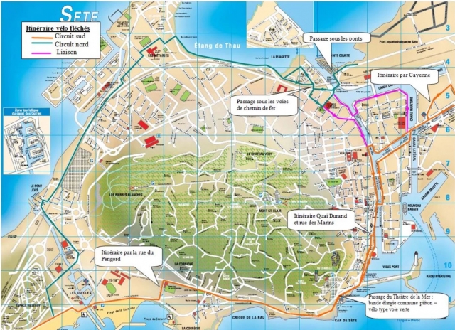  Mapa de Sète 