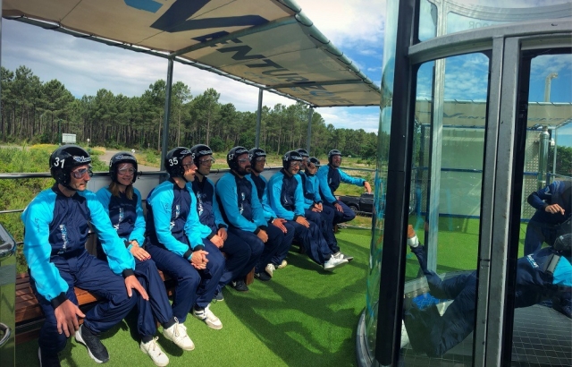 Group activity in Normandy. 