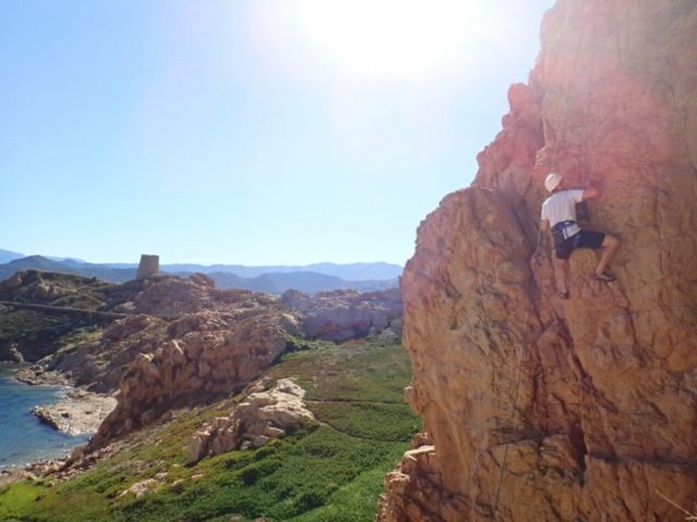 Panoramen von Calvi beim Klettern