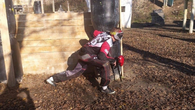  In Offensivposition. 