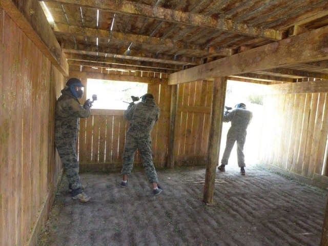 Paintball-Versteck 