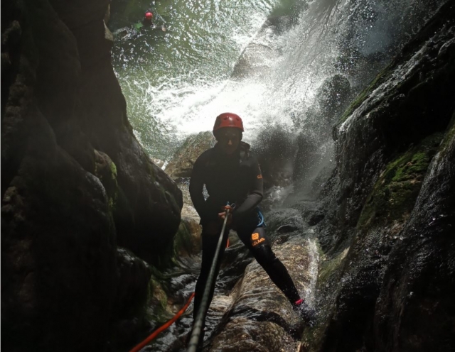 Des descente en rappel