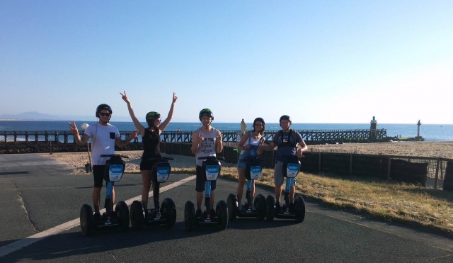 Gute Stimmung auf dem Segway.